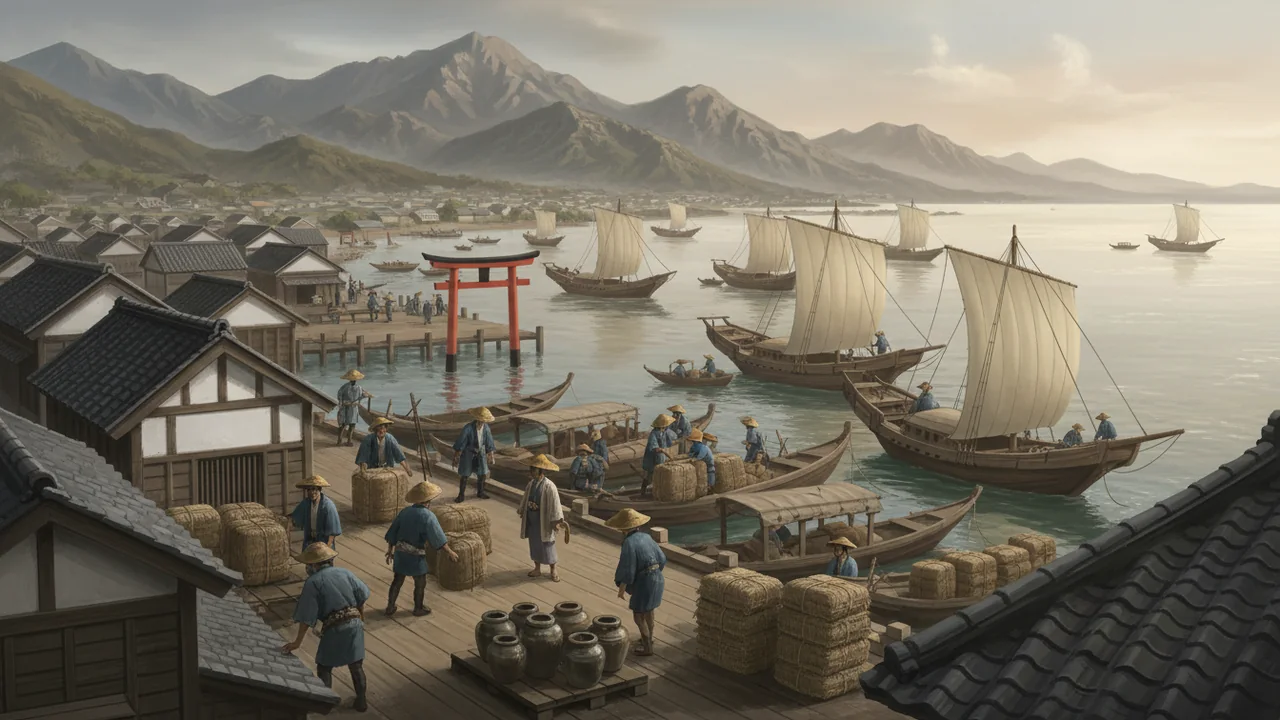 神戸港の港湾風景
